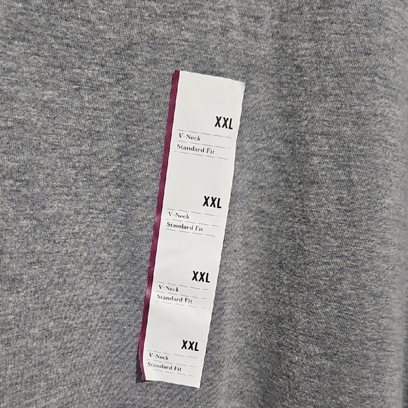 Goodfellow & Co Gray V-Neck Short Sleeve Tee - Picture 2 of 7